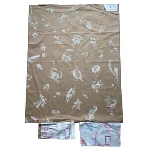 Brunschwig & Fils "Samoa Cotton Print" fabric vintage swatch 28 x 35